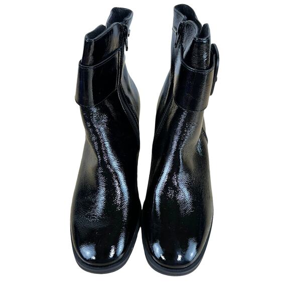 Paul Green NWOB Panache Patent Leather Waterproof Black Bootie Size 5 UK US 7.5 - Picture 4 of 9